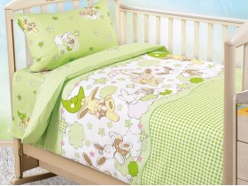 Комплект постельного белья "Соня" для детской кроватки, самойловская бязь